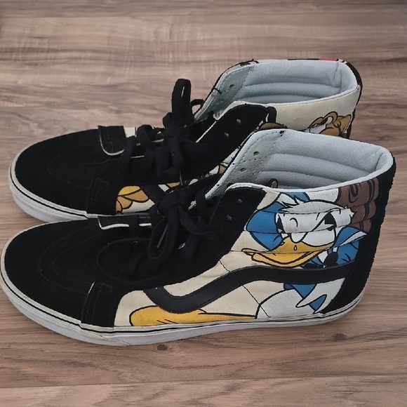 Vans Other - Kids High-Top Cartoon Sneakers - Black and Blue
